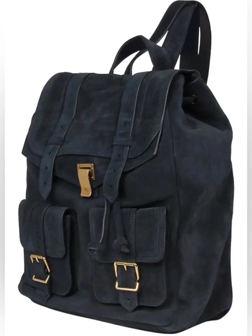 Proenza Schouler PS1 Navy Suede Backpack NWT $1995 Retail